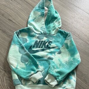 Nike Kids Hoodie - Teal and White